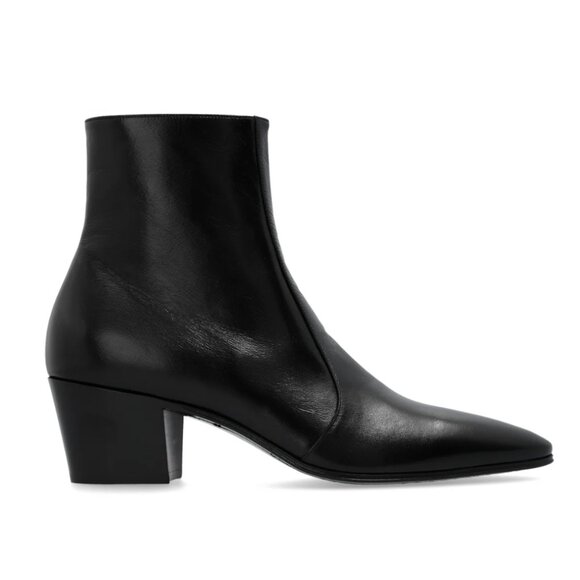 Saint Laurent Vassili Zipped Ankle Boots - Picture 1 of 7